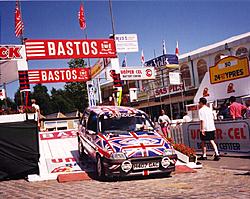 Metro GTi on ramp Ypres 1994.jpg