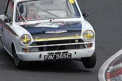 Classic pose for the Lotus Cortina of Martin Hood and Andrew Wolfe.jpg